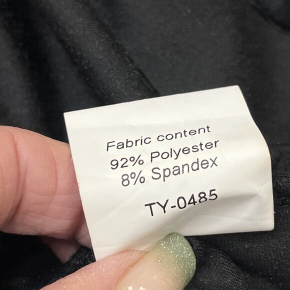 BYRD Dress Women XS Black Velvet Velour Sheath Maxi High Neck Whimsigoth Witchy - Picture 5 of 8